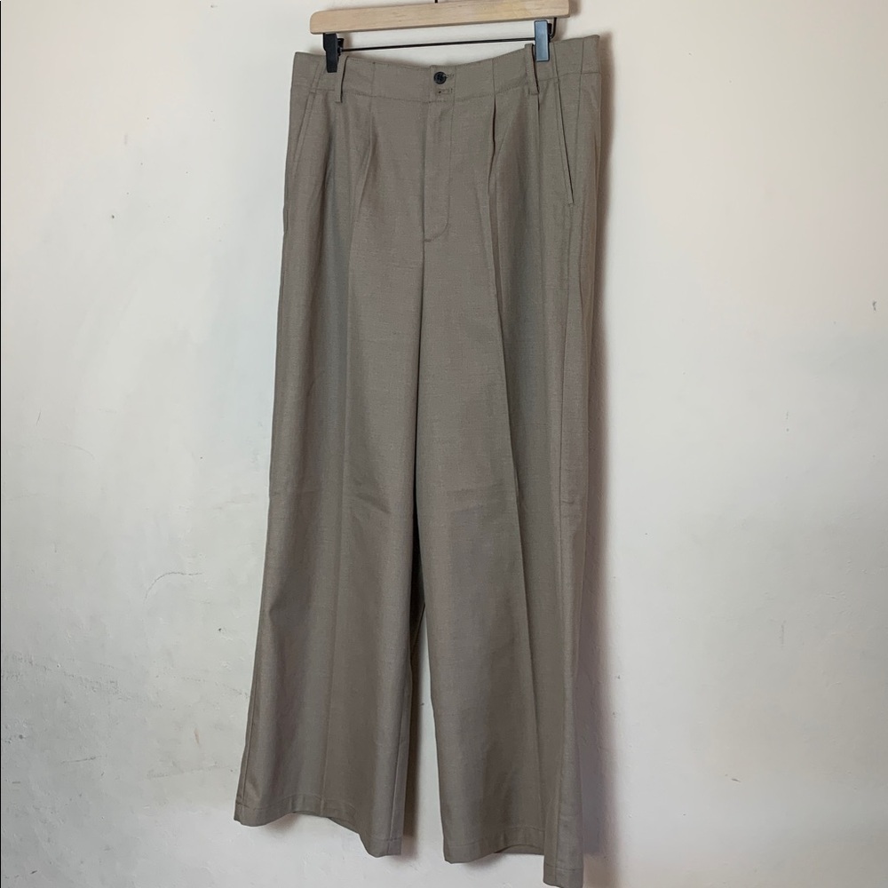 Madewell The Harlow Wide-Leg Trouser in Brushed Twill NWT Size 12 - Picture 2 of 9